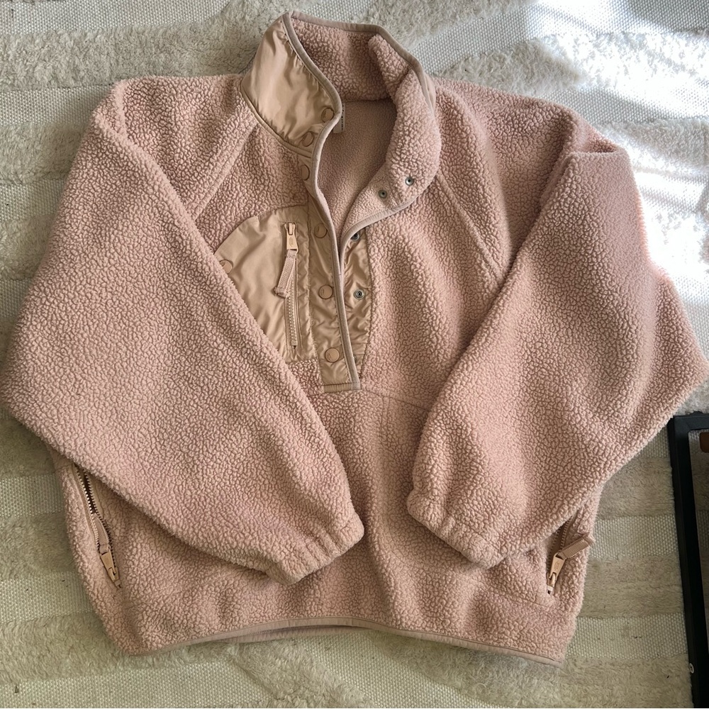 Free People FP Movement Hit The Slopes/Rocky Ridge Fleece Jacket M